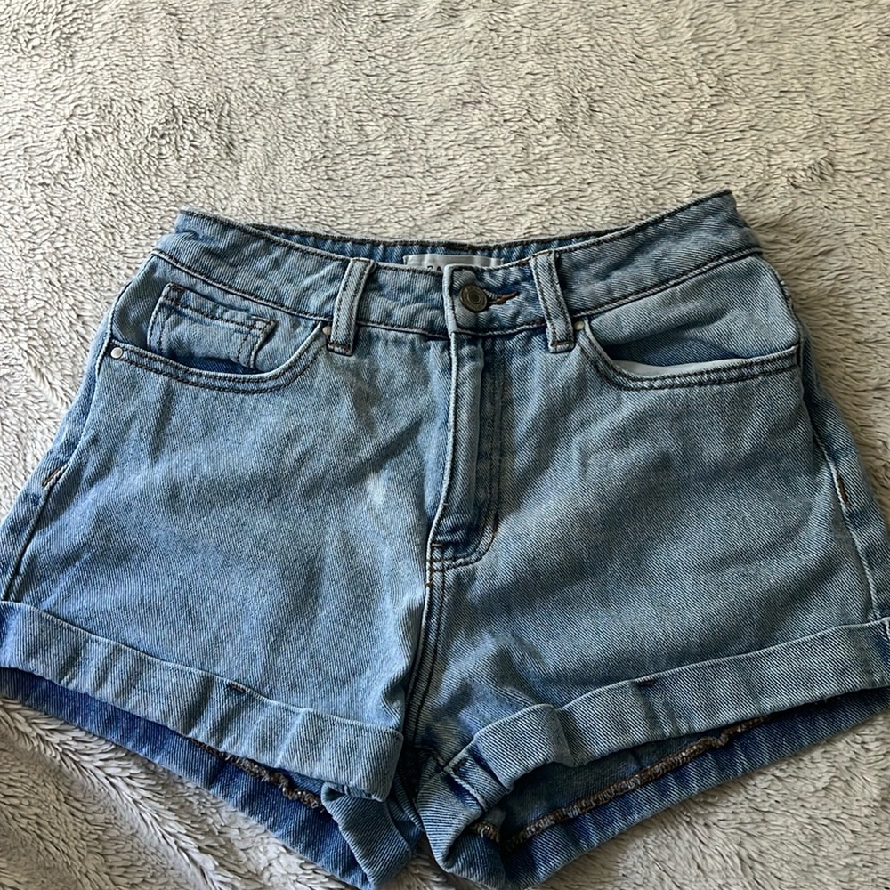 pacsun denim mom short